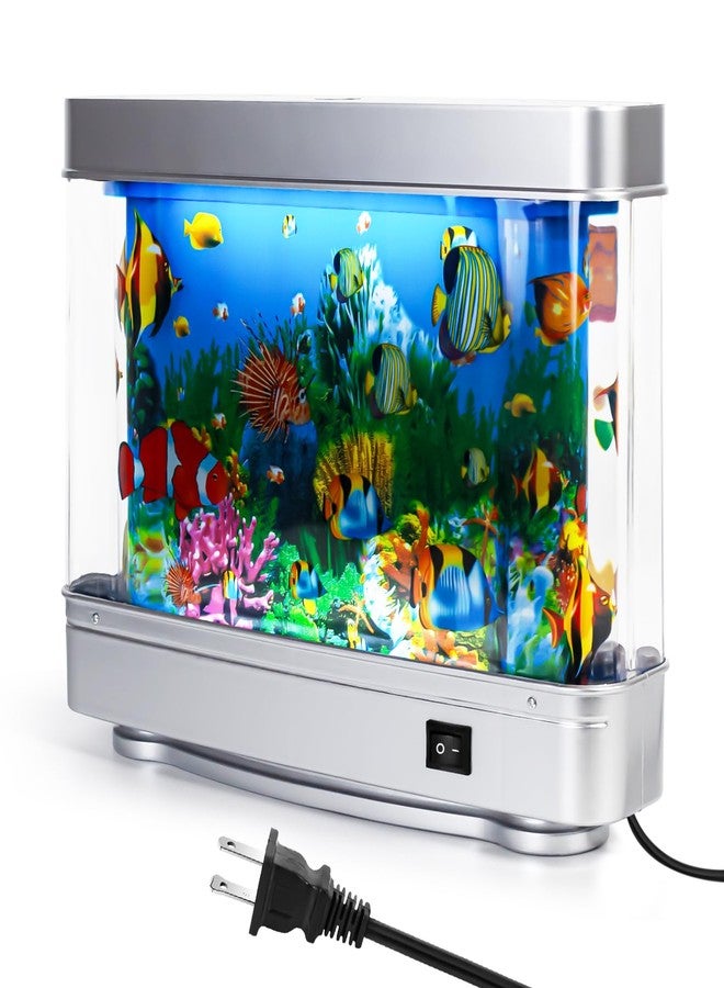 SOOBEEKE Fake Fish Tank Baby Aquarium - Artificial Fish Lamp with Moving Tropical Fish - LED Sensory Aquarium Light for Bedroom, Office, Kids, and Cat Lovers - Relaxing Night Light & Stress Reliever - Image 1